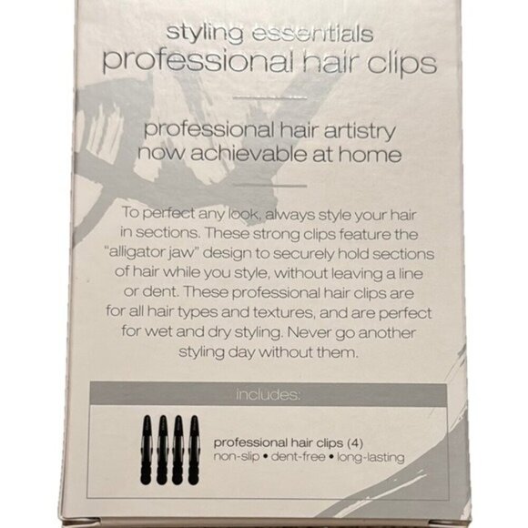 Shu Uemura Styling Essentials Professional Hair Clips Non Slip Dent Free 4 clips - Picture 2 of 2